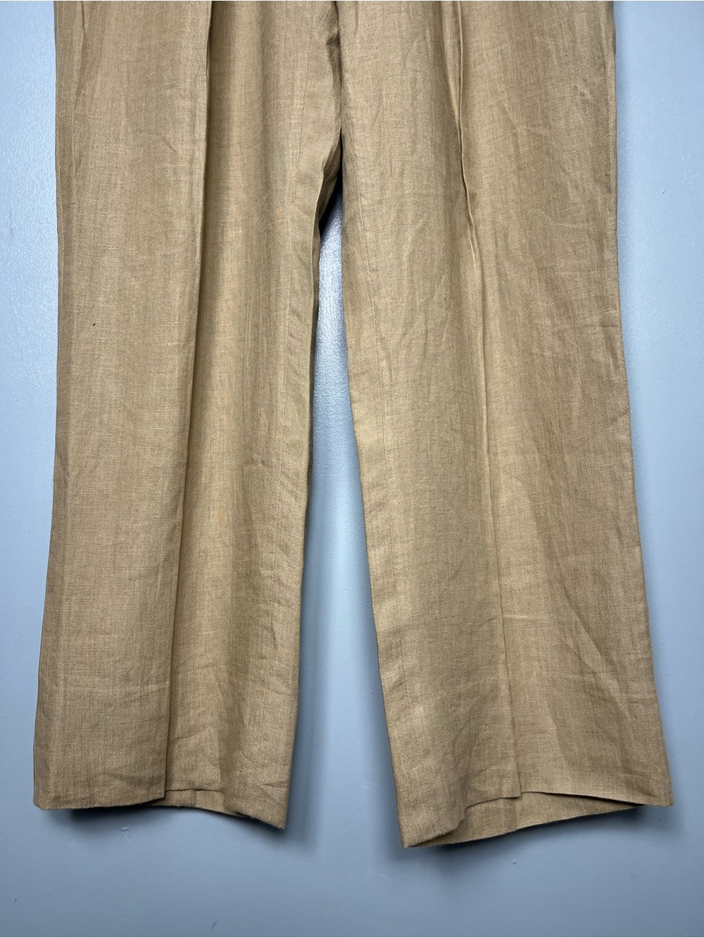 Giuliva Heritage Men’s Umberto Linen Straight Leg Trousers Pants IT 48 Size 32 - Picture 4 of 8